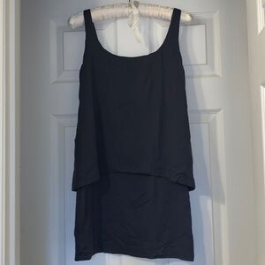 Susana Monaco layered tank minidress, XS, new but w/out tag, dark gray